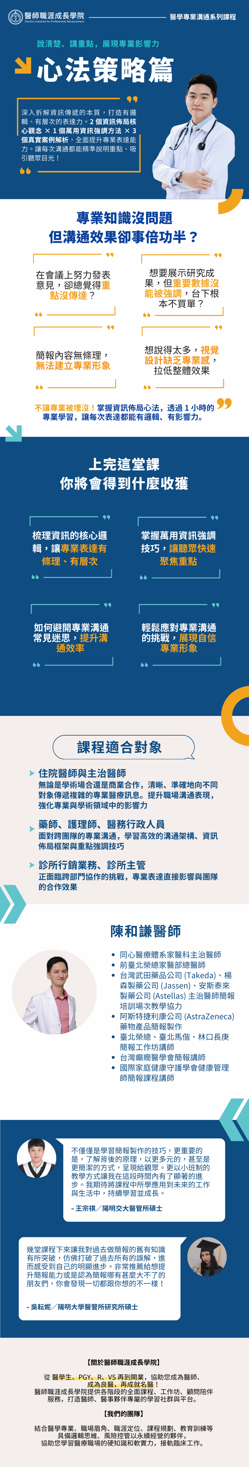 醫學專業溝通系列課程－心法策略篇